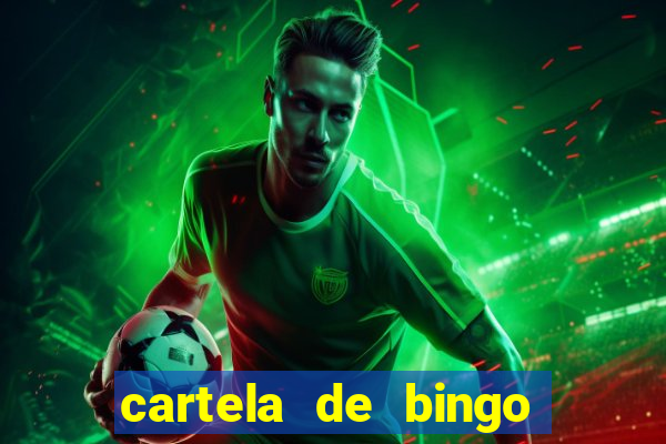 cartela de bingo pra imprimir